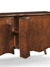 MOBILI 2G - Credenza sagomata 2 porte 1 cassetto estraibile Legno grezzo 165x52x88 (2112)