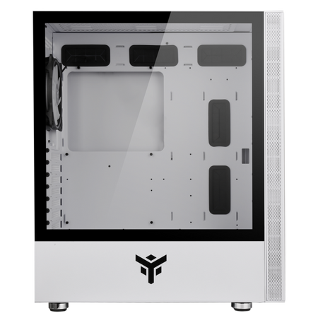 ITEK CASE VERTIBRA S210W - GAMING MIDDLE TOWER, 12CM ARGB FAN, 2XUSB3, SIDE PANEL TEMP GLASS, WHITE