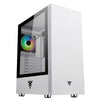 ITEK CASE VERTIBRA S210W - GAMING MIDDLE TOWER, 12CM ARGB FAN, 2XUSB3, SIDE PANEL TEMP GLASS, WHITE