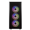 Case VERTIBRA H210 - Gaming Middle Tower- 4x12cm ARGB fan- 2xUSB3- Side Panel Temp Glass