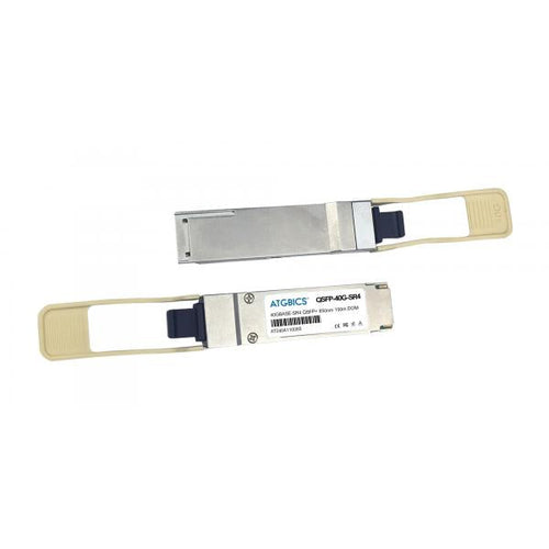 ATGBICS AFBR-79EIDZ-C modulo del ricetrasmettitore di rete Fibra ottica 40000 Mbit/s QSFP+ 850 nm (AFBR-79EIDZ Avago Broadcom compatible Transceiver QSFP+ 40GBase-SR4 [850nm MMF 150m MPO-12 DOM])