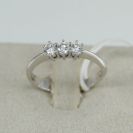 Anello donna trilogy Mirco Visconti in oro bianco con diamanti