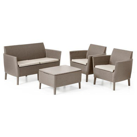 Set esterno allibert k253221k587kk salemo lounge cappuccino
