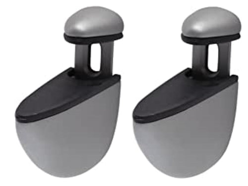 DURALINE - 2 pezzi - REGGIMENSOLA PER VETRO SELECT CLIP 4-24MM - MAX 25CM - MAX 25KG - COOLORE ARGENTO SATINATO