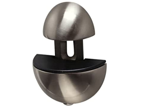 DURALINE - REGGIMENSOLA PER VETRO "CLIP BALL MINI" 4-24MM - MAX 20CM - MAX 20KG - IN ACCIAIO SPAZZOLATO