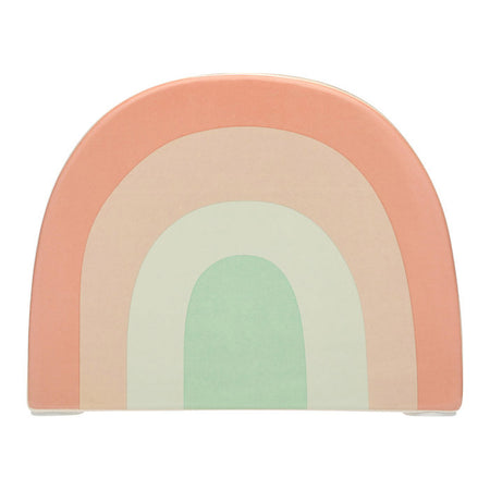 Salvadanaio in ceramica arcobaleno Pearhead - Arcobaleno