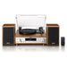 Giradischi con radio dab e diffusori incorporati lenco mc-160wd colore legno - MC160WD