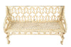 Biscottini Panchina Liberty in ghisa finitura anticata
