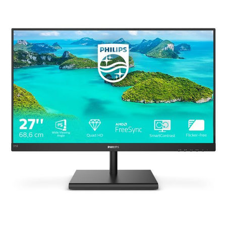 Philips e line 275e1s/00 led display 68,6 cm (27\") 2560 x 1440 pixel quad hd nero