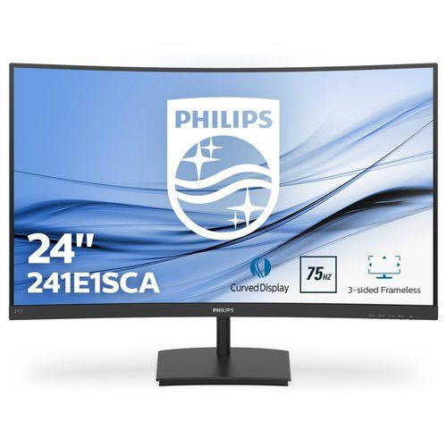 Philips e line 241e1sca/00 monitor pc 59,9 cm (23.6\) 1920 x 1080 pixel full hd lcd nero