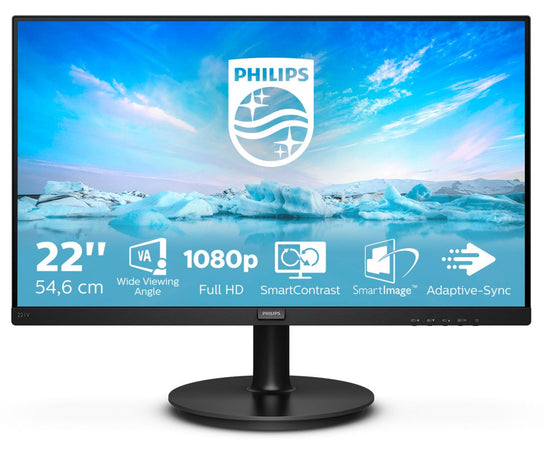 Philips v line 221v8/00 monitor pc 54,6 cm (21.5\") 1920 x 1080 pixel full hd led nero