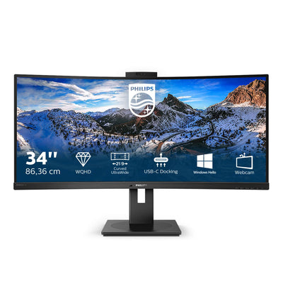 Philips p line 346p1crh/00 led display 86,4 cm (34\) 3440 x 1440 pixel ultrawide quad hd nero