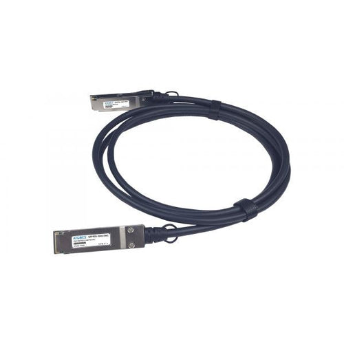 ATGBICS CAB-Q-Q-100G-1M-C cavo InfiniBand e in fibra ottica QSFP28 DAC Nero (CAB-Q-Q-100G-1M Arista compatible Direct Attach Copper Cable 100GBase-CU QSFP28 [Passive Twinax, 1m])