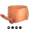 Penis Boxer strap on con pene fallo realistico indossabile 100% silicone da 18 cm