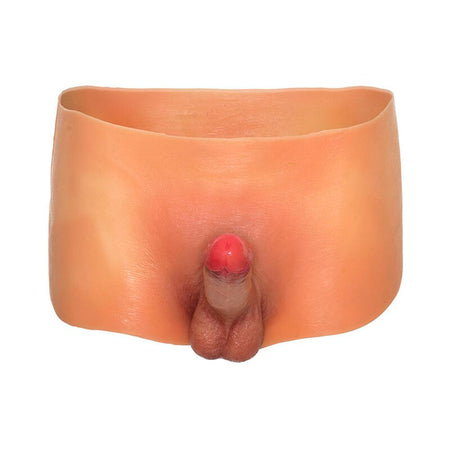 Penis Boxer strap on con pene fallo realistico indossabile 100% silicone da 18 cm