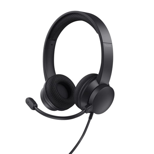 Trust ayda auricolare cablato a padiglione musica e chiamate usb tipo a nero - 25089