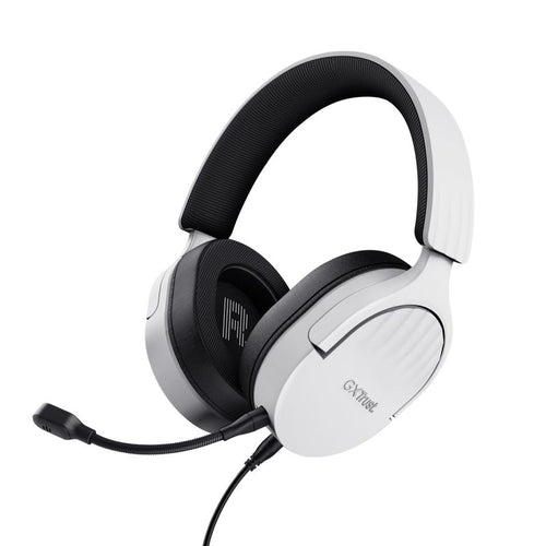 Trust gxt 489w fayzo auricolare cablato a padiglione gaming nero, bianco - 25210