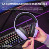 Trust gxt 490p fayzo auricolare cablato a padiglione gaming usb tipo a nero, viola - 25303