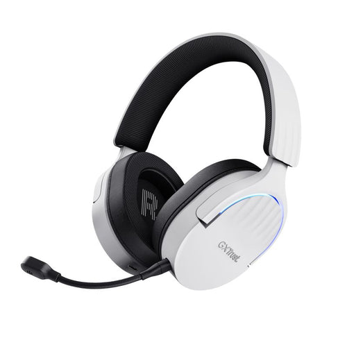 Trust gxt 491w fayzo auricolare con cavo e senza cavo a padiglione gaming usb tipo-c bluetooth nero, bianco - 25304