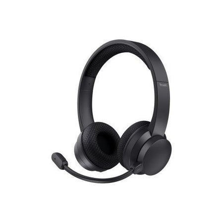 Trust ayda auricolare con cavo e senza cavo a padiglione musica e chiamate usb tipo-c bluetooth nero - 25463