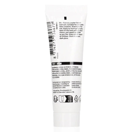 Lubrificante intimo anale vaginale a base d’acqua tipo sperma umano maschile 25 ml