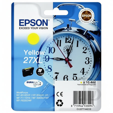 Epson alarm clock cartuccia sveglia giallo inchiostri durabrite ultra 27xl - C13T27144022