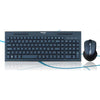 Kit Tastiera e Mouse Tecno TC-740W - Mouse e Tastiera Compatti senza fili - Multimediale - Colore Nero