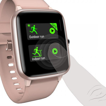 Hama Fit Watch 5910 LCD Braccialetto per rilevamento di attivit 3,3 cm [1.3] IP68 Rosa (Hama Fit Watch 5910 - Rotgold - intell)