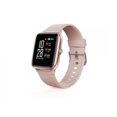 Hama Fit Watch 5910 LCD Braccialetto per rilevamento di attivit 3,3 cm [1.3] IP68 Rosa (Hama Fit Watch 5910 - Rotgold - intell)