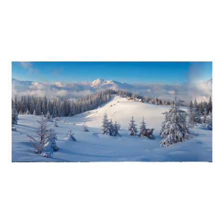 Poster in tessuto "Foresta invernale" per villaggi Natalizi