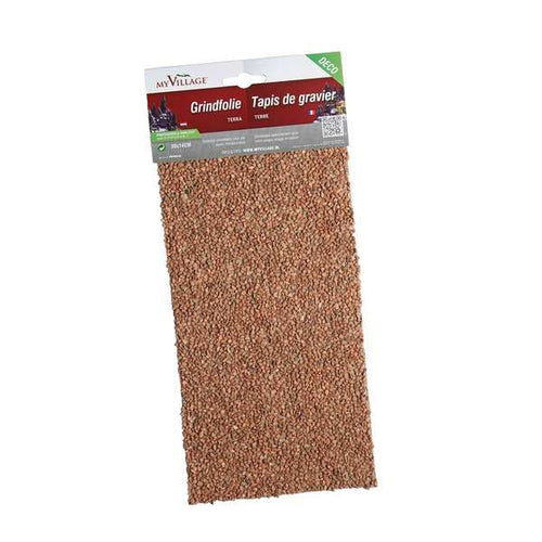 Ghiaia in fogli per villaggio di Natale e presepe, da 30 x 14 cm
