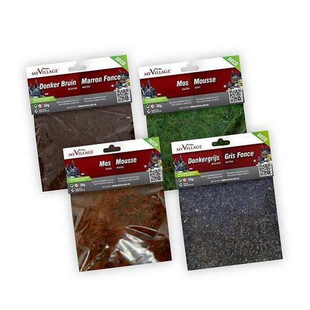 Mix di decorazioni per villaggio di Natale e presepe "04"