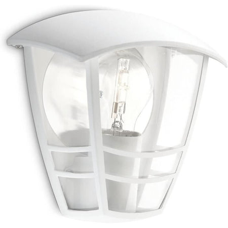 CREEK-Applique per esterno in metallo H19,5cm Bianco Philips