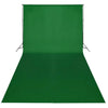 Fondale in Cotone Verde senza Supporto 600x300 cm per Croma Key