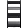 Radiatore Centrale Portasciugamano Dritto Nero 600 X 1160 mm