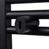 Radiatore Centrale Portasciugamano Dritto Nero 600 X 1160 mm