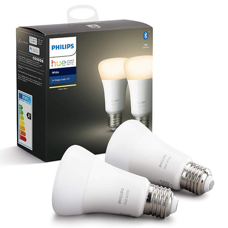 Philips hue white e27 - confezione da 2 - 929001821605