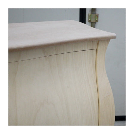 MOBILI 2G - Credenza sagomata 2 porte Legno grezzo 120x54x94 (2146)