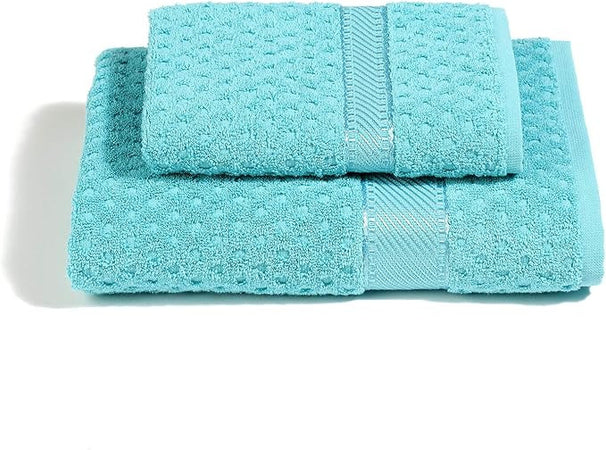 Asciugamano Sirena ! Caleffi: Set 2 Pezzi, Cotone Spugnissima 450 gr/mq