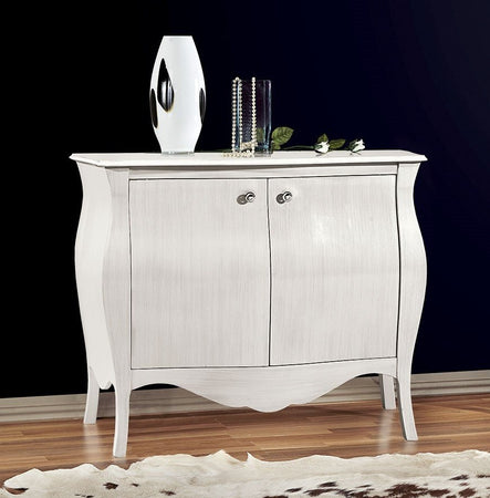MOBILI 2G - Credenza sagomata 2 porte Legno grezzo 120x54x94 (2146)