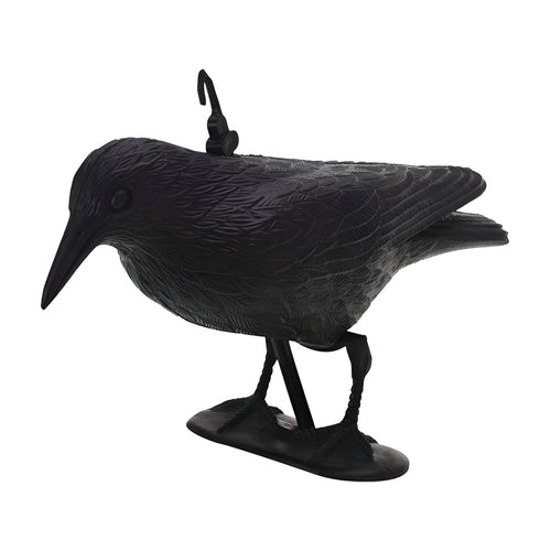 Corvo spaventapasseri in polipropilene, per giardino e balcone 35x19x13 cm