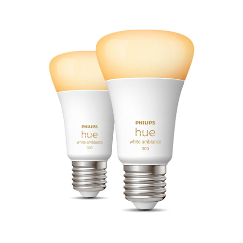 Philips hue white ambiance 2 lampadine smart e27 75 w - 929002468404