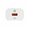 VULTECH CC-118QCLWH - ALIMENTATORE USB 3.0 QUICKCHARGE 18W - BIANCO