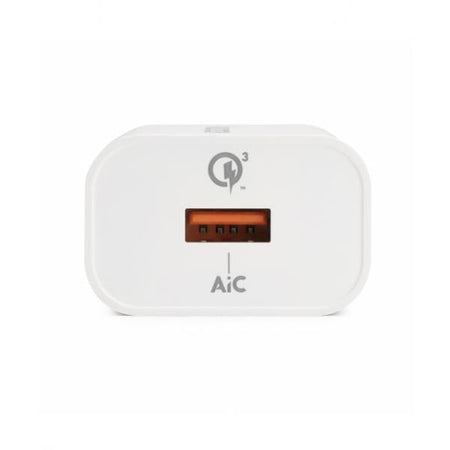 VULTECH CC-118QCLWH - ALIMENTATORE USB 3.0 QUICKCHARGE 18W - BIANCO