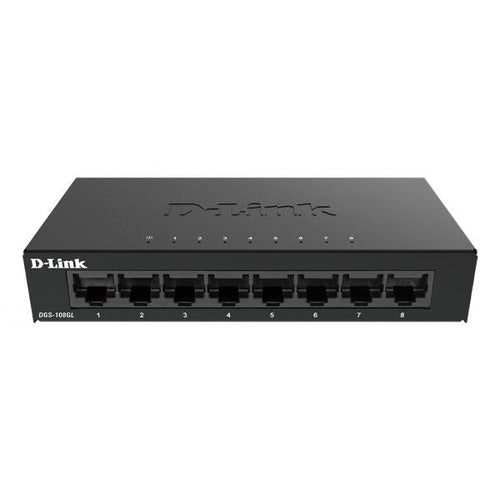 D-LINK DGS-108GL - DESKTOP SWITCH 8 PORTE GIGABIT NON GESTITE