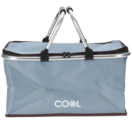 Borsa Frigo pieghevole con maniglie in alluminio da mare e campeggio 35 lt