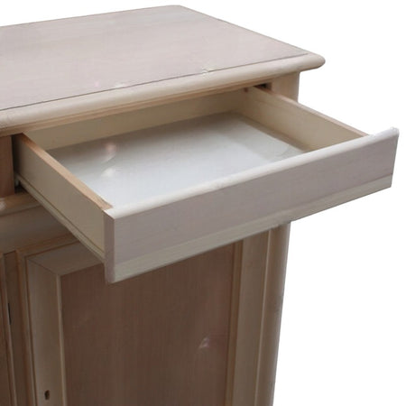 MOBILI 2G - Credenza 3 porte 3 cassetti Legno grezzo 180x48x100 (3074)