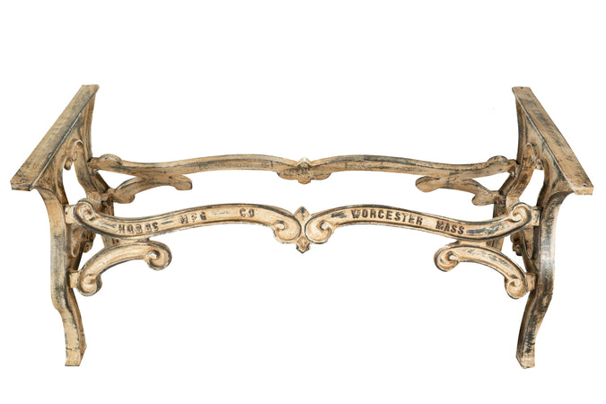 Biscottini Biscottini Base Tavolo Ghisa Anticata Lavorazione Artigianale 148x58x70 Stabile