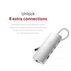 Hub USB Linq Byelements LQ49081PS Bianco Grigio