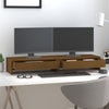 Supporto per Monitor ambra 100x27x15 cm Legno Massello di Pino